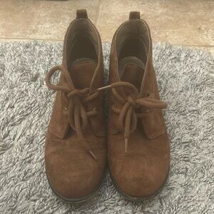 Dirty Laundry Chukka Brown Suede Pitch Boots Women's 9.5 US Cord Lace Up Shoes
